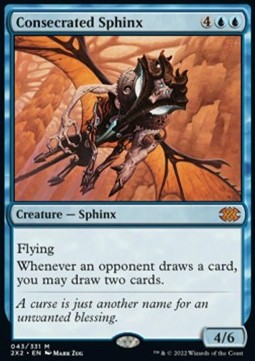 Consecrated Sphinx⁣ - Double Masters 2022⁣ (Mythic)⁣ [43]