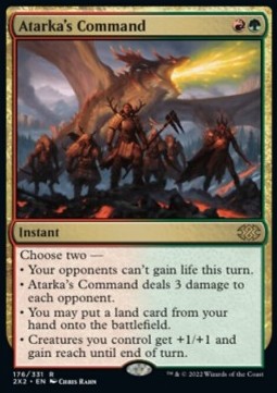 Atarka's Command - Double Masters 2022 (Rare) [2X2-176]