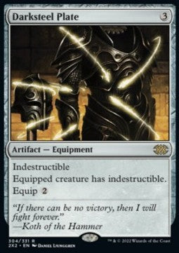 Darksteel Plate⁣ - Double Masters 2022⁣ (Rare)⁣ [304]