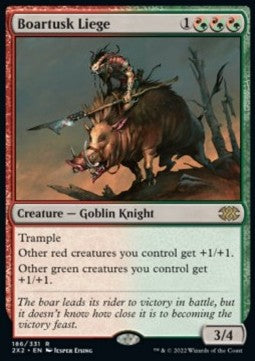 Boartusk Liege⁣ - Double Masters 2022⁣ (Rare)⁣ [186]