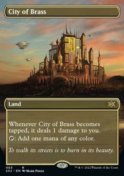 City of Brass (V.1)⁣ - Double Masters 2022: Extras⁣ (Rare)⁣ [403]
