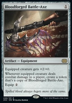 Bloodforged Battle-Axe⁣ - Double Masters 2022⁣ (Rare)⁣ [299]