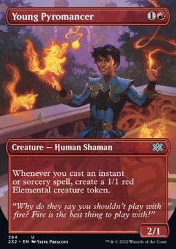 Young Pyromancer⁣ - Double Masters 2022: Extras⁣ (Uncommon)⁣ [364]