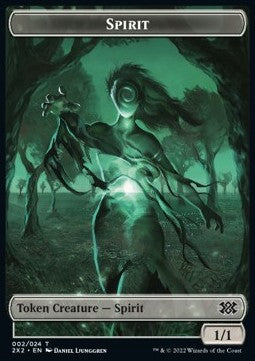 Spirit Token (C 1/1) // Liliana, the Last Hope Emblem⁣ - Double Masters 2022: Extras⁣ (Token)⁣ [T 2/23]