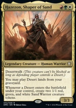 Hazezon, Shaper of Sand - Commander: Dominaria United (Rare) [DMC-32]