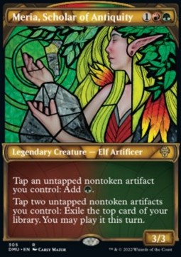 Meria, Scholar of Antiquity (V.1) - Dominaria United: Extras (Rare) [XDMU-305]