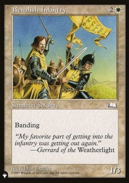 Benalish Infantry⁣ - The List⁣ (Common)