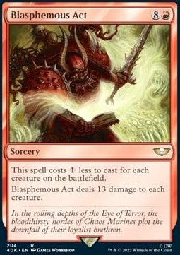 Blasphemous Act - Universes Beyond: Warhammer 40,000 (Rare) [40K-204]