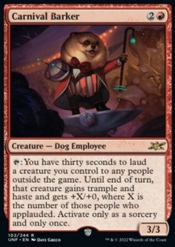 Carnival Barker - Unfinity (Rare) [UNF-102]