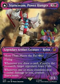 Starscream, Power Hungry // Starscream, Seeker Leader (V.2) - Universes Beyond: Transformers (Mythic) [BOT-20]