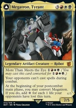 Megatron, Tyrant // Megatron, Destructive Force (V.1) - Universes Beyond: Transformers (Mythic) [BOT-12]