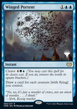 Winged Portent (V.2) - Innistrad: Crimson Vow: Promos (Rare) [PVOW-89]