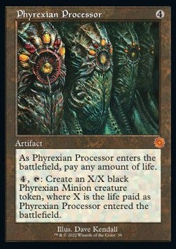 Phyrexian Processor (V.1) - Retro Frame Artifacts (Mythic) [BRR-39]