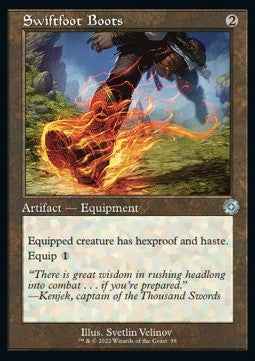 Swiftfoot Boots (V.1) - Retro Frame Artifacts (Uncommon) [BRR-58]