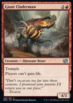 Giant Cindermaw - The Brothers' War (Uncommon) [BRO-136]