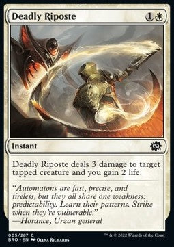 Deadly Riposte - The Brothers' War (Common) [BRO-5]