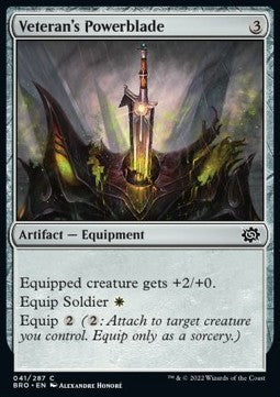 Veteran's Powerblade - The Brothers' War (Common) [BRO-41]