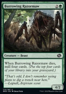Burrowing Razormaw - The Brothers' War (Common) [BRO-173]