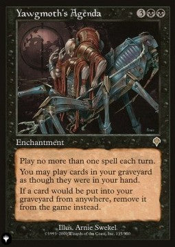 Yawgmoth's Agenda - The List (Rare) [ZNL-135]