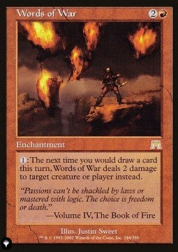 Words of War⁣ - The List⁣ (Rare)⁣ [244]