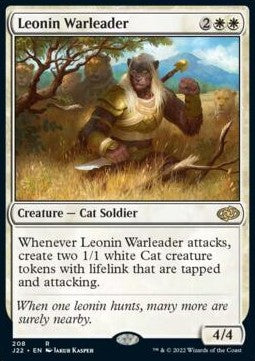 Leonin Warleader - Jumpstart 2022 (Rare) [J22-208]
