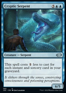 Cryptic Serpent⁣ - Jumpstart 2022⁣ (Uncommon)⁣ [285]