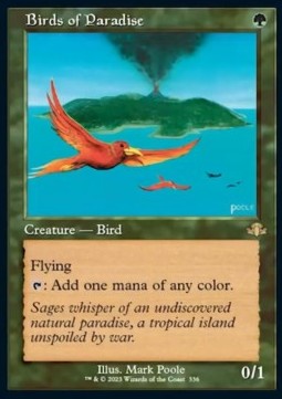 Birds of Paradise (V.1)⁣ - Dominaria Remastered: Extras⁣ (Rare)⁣ [336]