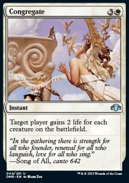 Congregate - Dominaria Remastered (Uncommon) [DMR-4]