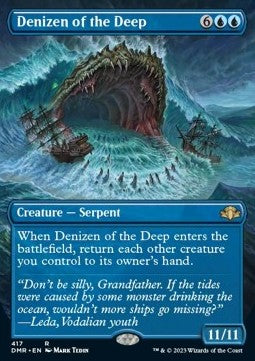 Denizen of the Deep (V.2) - Dominaria Remastered: Extras (Rare) [XDMR-417]