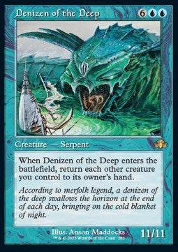 Denizen of the Deep (V.1) - Dominaria Remastered: Extras (Rare) [XDMR-282]