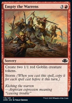 Empty the Warrens - Dominaria Remastered (Common) [DMR-118]