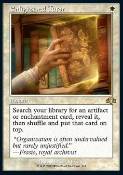 Enlightened Tutor (V.1) - Dominaria Remastered: Extras (Rare) [XDMR-263]