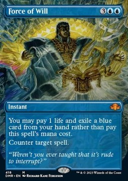 Force of Will (V.2)⁣ - Dominaria Remastered: Extras⁣ (Mythic)⁣ [418]