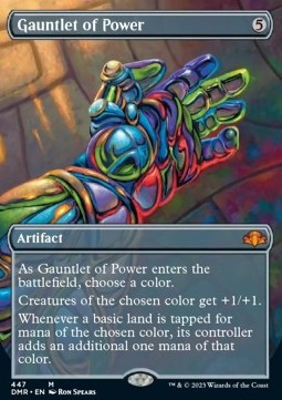 Gauntlet of Power (V.2)⁣ - Dominaria Remastered: Extras⁣ (Mythic)⁣ [447]