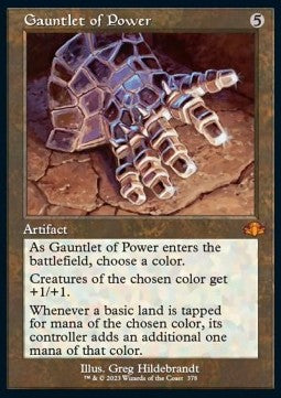Gauntlet of Power (V.1) - Dominaria Remastered: Extras (Mythic) [XDMR-378]