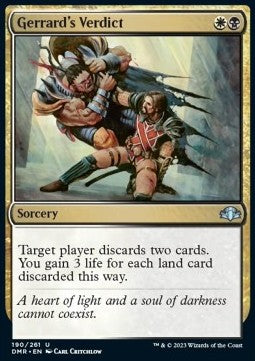 Gerrard's Verdict - Dominaria Remastered (Uncommon) [DMR-190]