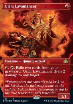 Grim Lavamancer (V.2)⁣ - Dominaria Remastered: Extras⁣ (Rare)⁣ [434]