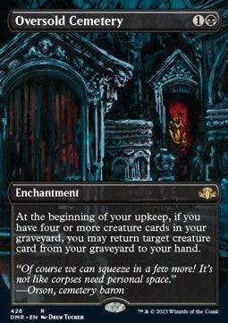 Oversold Cemetery (V.2)⁣ - Dominaria Remastered: Extras⁣ (Rare)⁣ [428]