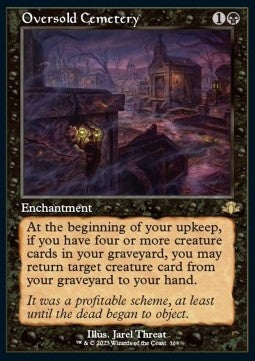 Oversold Cemetery (V.1)⁣ - Dominaria Remastered: Extras⁣ (Rare)⁣ [309]