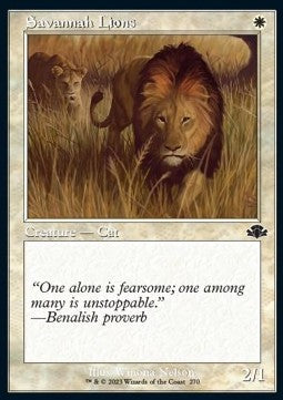 Savannah Lions - Dominaria Remastered: Extras (Common) [XDMR-270]