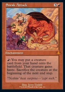 Sneak Attack⁣ - Dominaria Remastered: Extras⁣ (Mythic)⁣ [331]