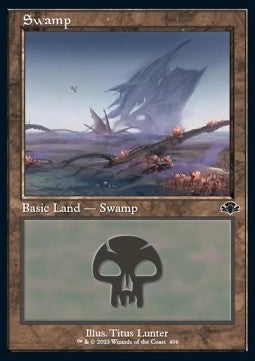 Swamp (V.1) - Dominaria Remastered (Land) [DMR-406]