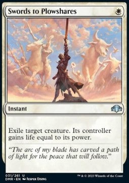 Swords to Plowshares⁣ - Dominaria Remastered⁣ (Uncommon)⁣ [31]