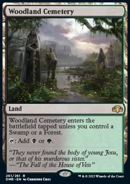 Woodland Cemetery⁣ - Dominaria Remastered⁣ (Rare)⁣ [261]
