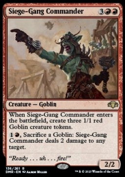 Siege-Gang Commander⁣ - Dominaria Remastered⁣ (Rare)⁣ [136]
