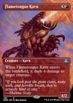 Flametongue Kavu (V.2) - Dominaria Remastered: Extras (Uncommon) [XDMR-432]