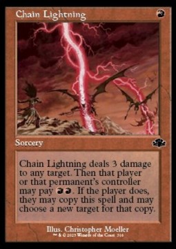 Chain Lightning⁣ - Dominaria Remastered: Extras⁣ (Common)⁣ [316]