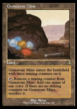 Gemstone Mine (V.1) - Dominaria Remastered: Extras (Rare) [XDMR-395]
