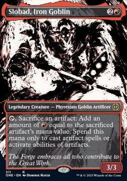 Slobad, Iron Goblin (V.1) - Phyrexia: All Will Be One: Extras (Rare) [XONE-311]