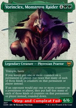 Vorinclex, Monstrous Raider (V.2)⁣ - Phyrexia: All Will Be One: Extras⁣ (Mythic)⁣ [407]